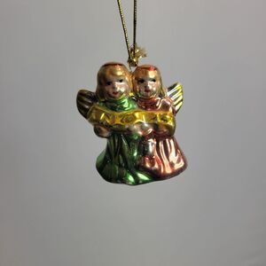 Vintage Twin Angel Christmas Ornament
